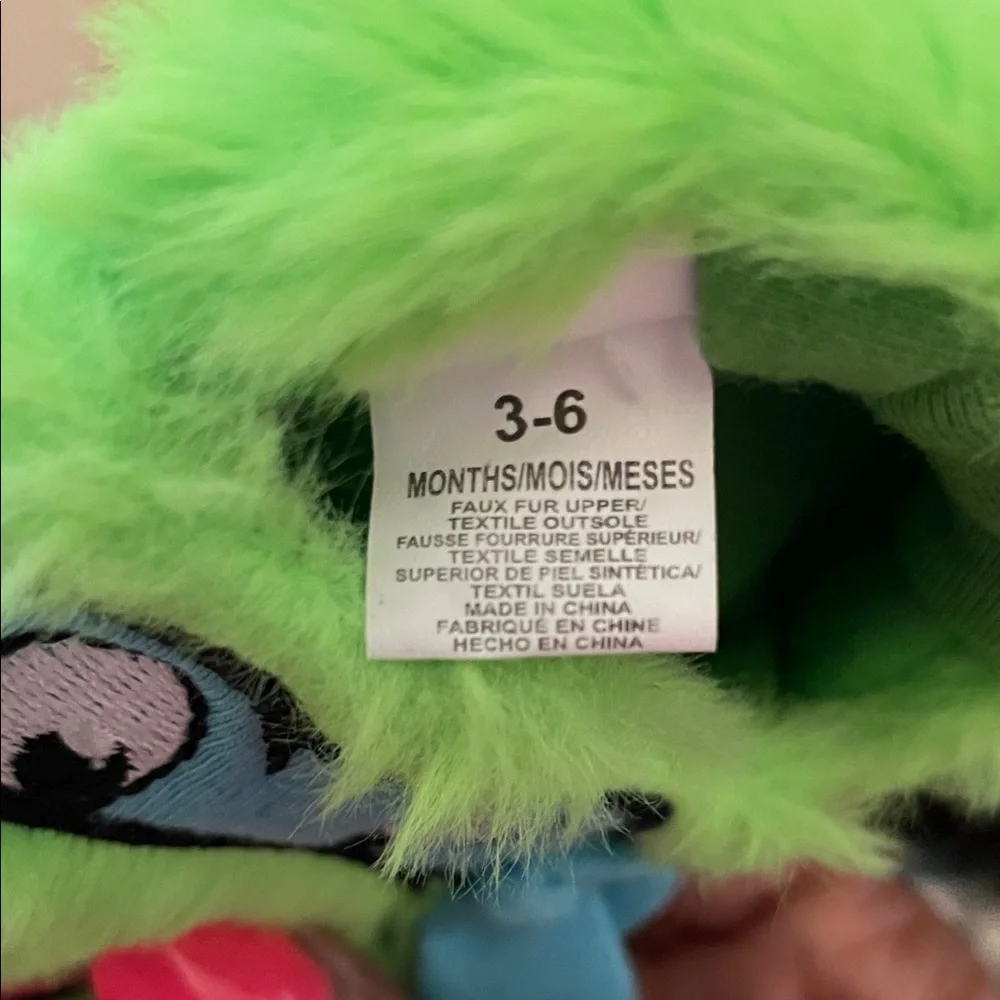 NWT~Green Fuzzy Ninja Turtle Baby warm Booties House Slippers SZ:3-6M Never Worn